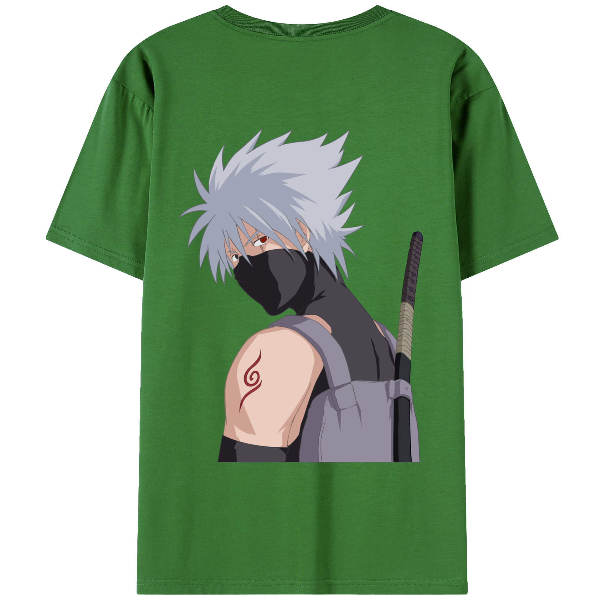 （画像用） NARUTO -ナルト- はたけ カカシ Hatake Kakashi レディース半袖Tシャツ(バックプリント)
